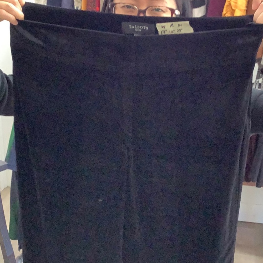 Talbots Sz 14 Velvet Wide Leg